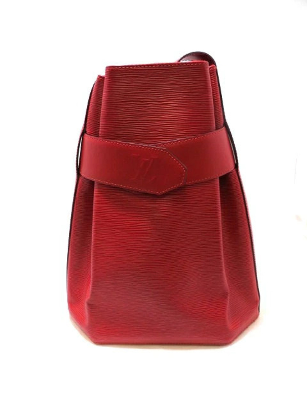 LOUIS VUITTON Shoulder Bag Sac Depaule Epi Castilian Red